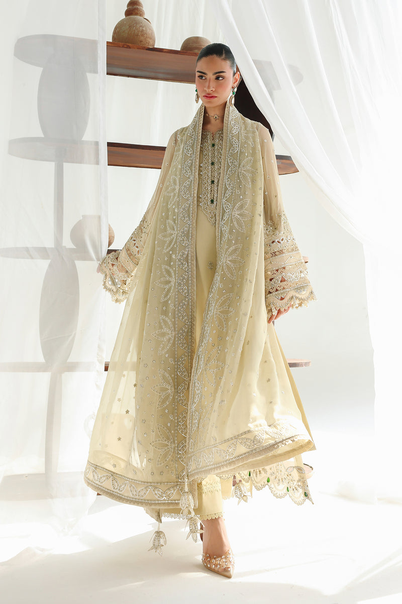 Qalamkar | Chiffon 26 | QCC-01 DEENA by Qalamkar - Designer Dress  - Type : Ladies Clothes - Available at Libayah - 100% Original 
