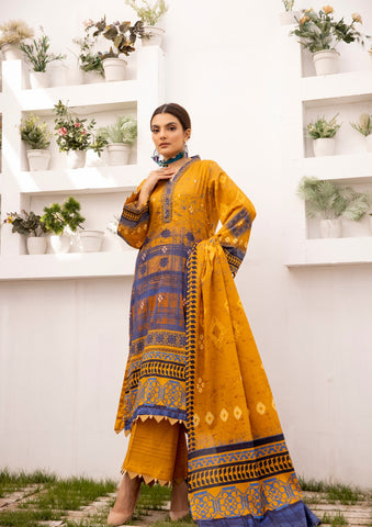 Art & Style |Monsoon Collection | D#01 by Art & Style - Designer Dress - Type: Ladies Clothes - Available at Libayah - 100% Original