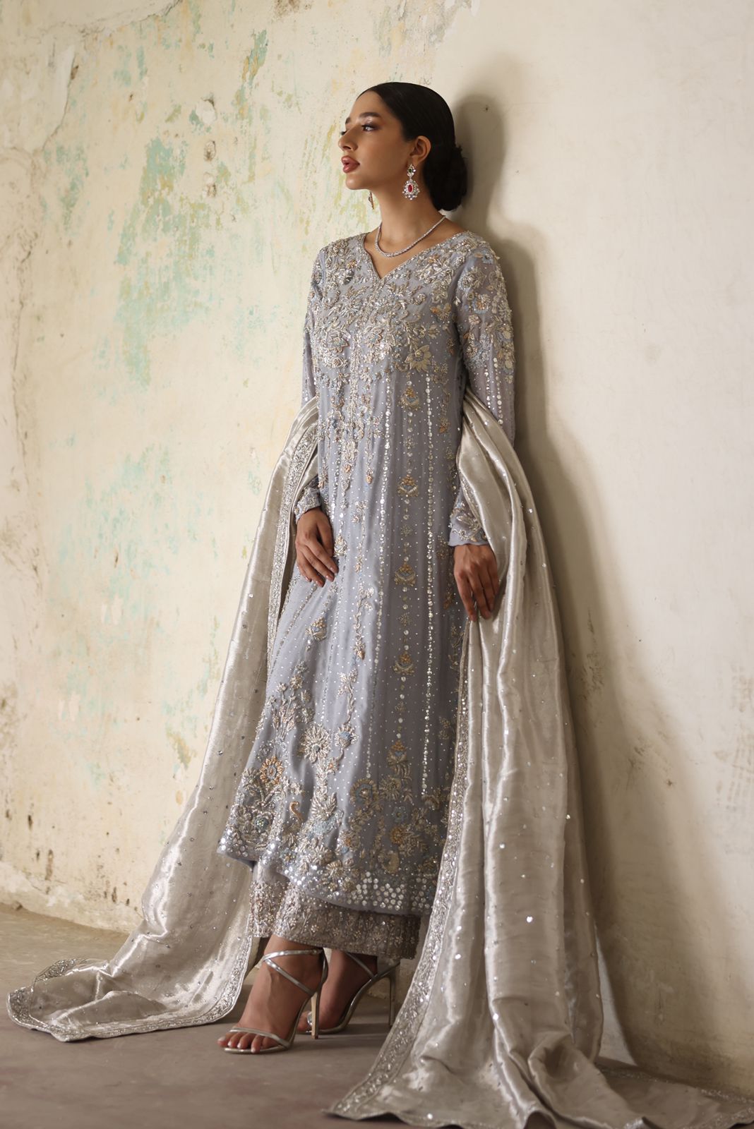Mina Hasan | Formal Wedding Dresses | MHC-1052 by Mina Hasan - Designer Dress - Type: Ladies Clothes - Available at Libayah - 100% Original