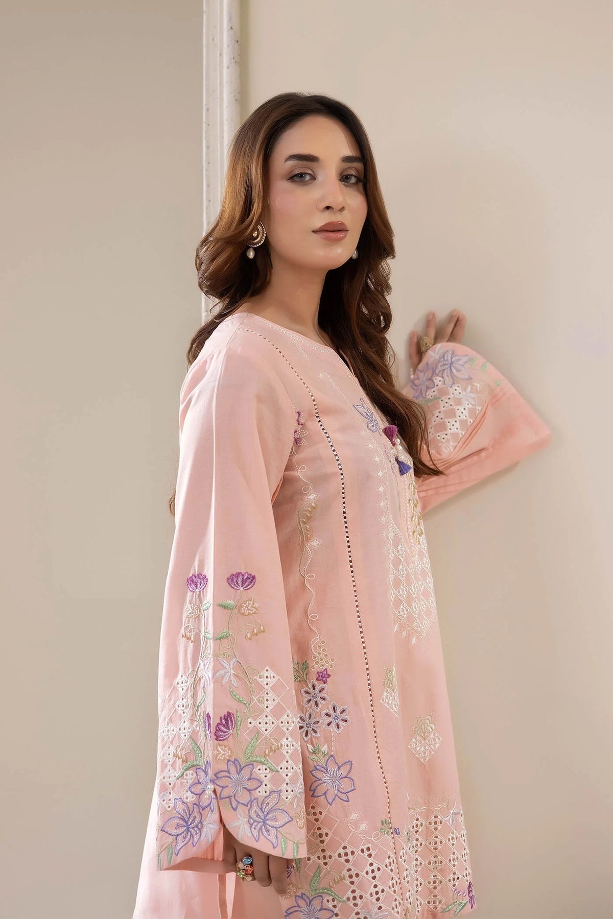 Adans Libas | Embrodiered Co Ord Sets | 4071 by Adans Libas - Designer Dress  - Type : Ladies Clothes - Available at Libayah - 100% Original 