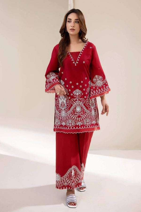 Adans Libas | Embrodiered Co Ord Sets | 4067 by Adans Libas - Designer Dress  - Type : Ladies Clothes - Available at Libayah - 100% Original 