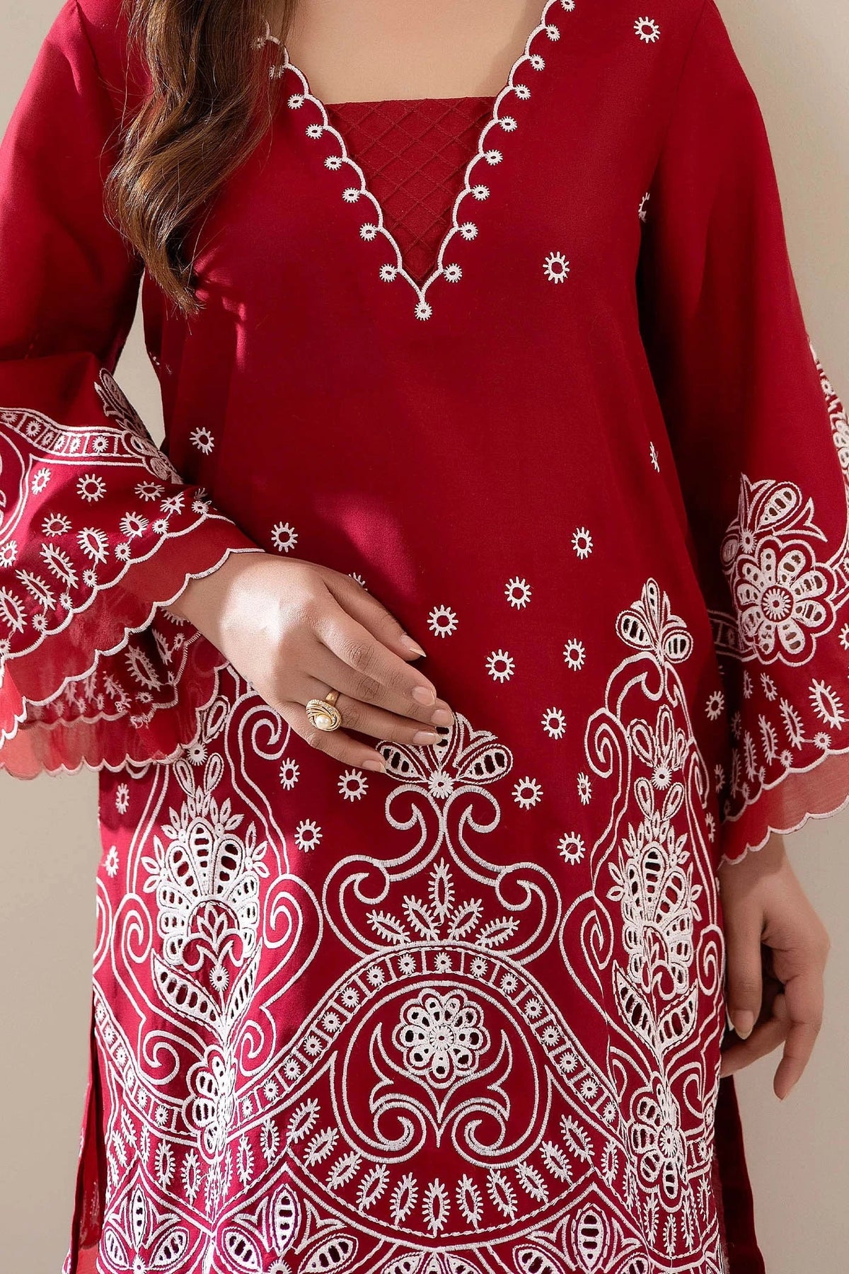 Adans Libas | Embrodiered Co Ord Sets | 4067 by Adans Libas - Designer Dress  - Type : Ladies Clothes - Available at Libayah - 100% Original 