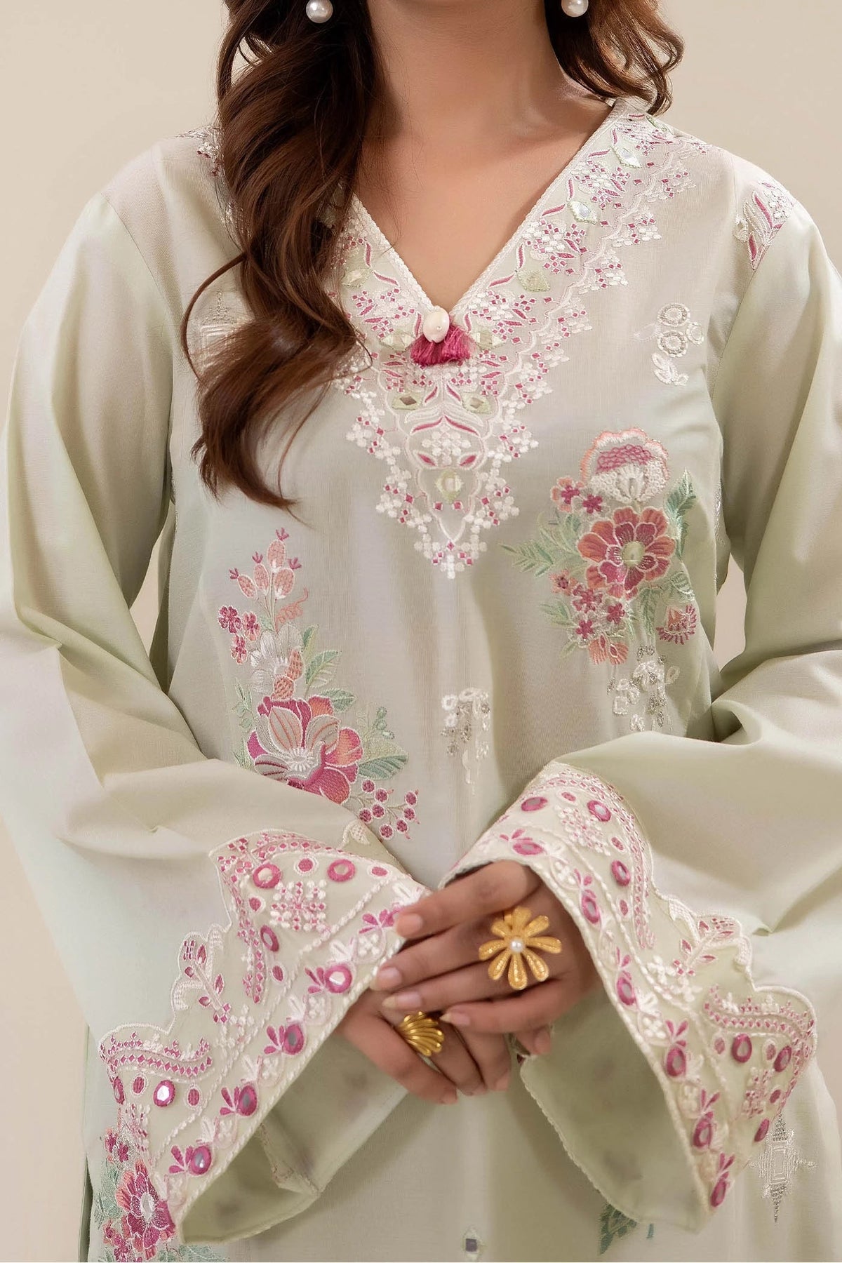 Adans Libas | Embrodiered Co Ord Sets | 4068 by Adans Libas - Designer Dress  - Type : Ladies Clothes - Available at Libayah - 100% Original 