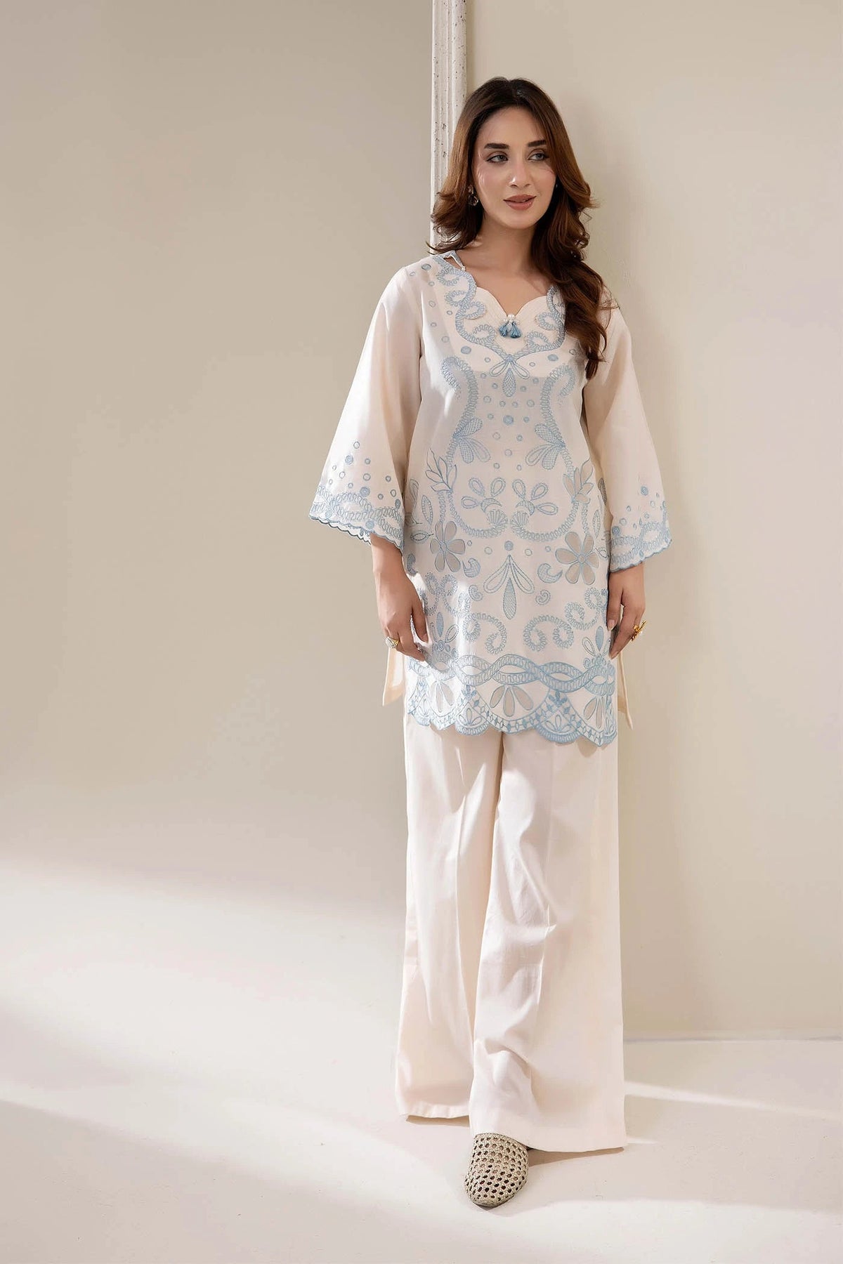 Adans Libas | Embrodiered Co Ord Sets | 4069 by Adans Libas - Designer Dress  - Type : Ladies Clothes - Available at Libayah - 100% Original 