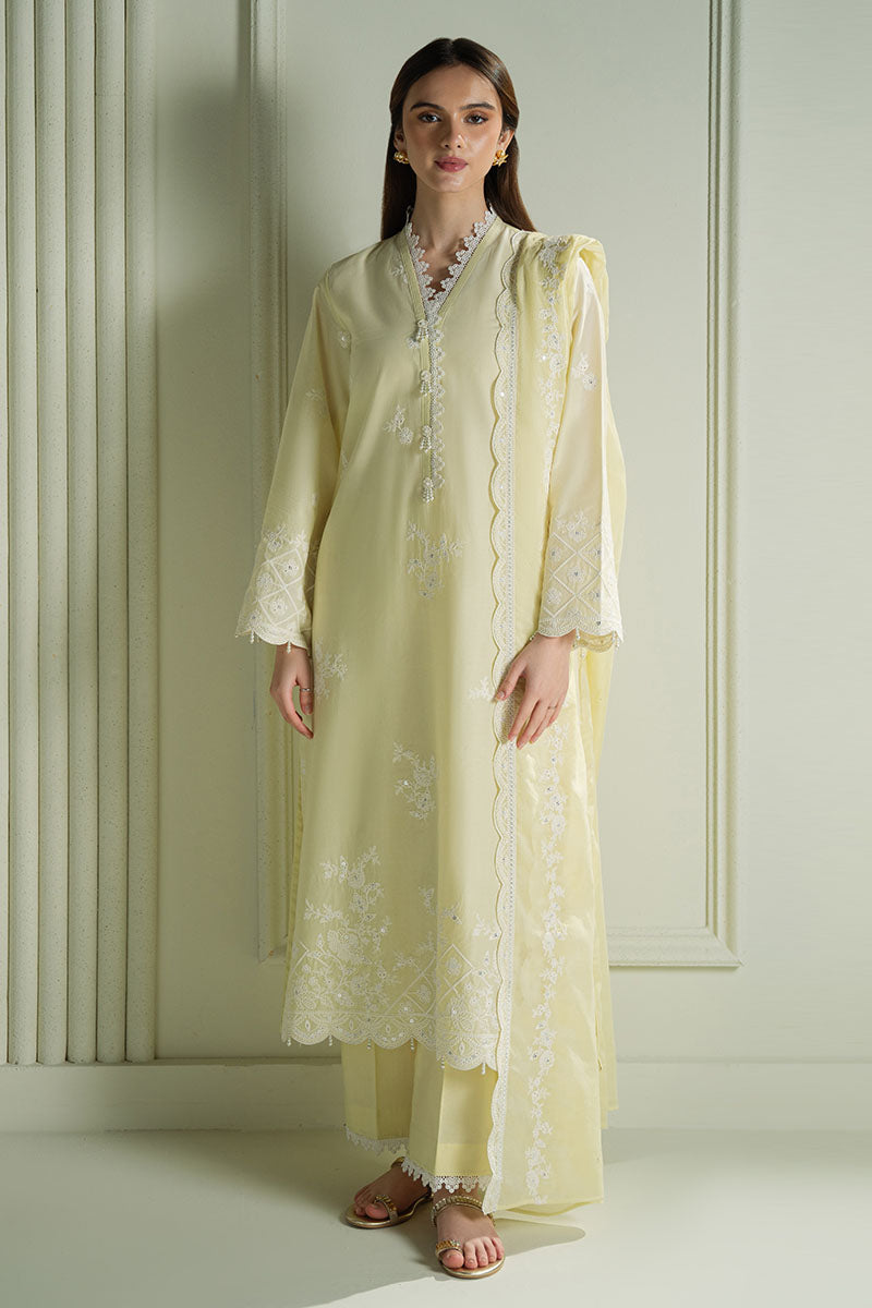 Mahnur | Twilight Luxury Lawn 25 | MISTY HAZE by Cross Stitch - Designer Dress - Type: Ladies Clothes - Available at Libayah - 100% Original