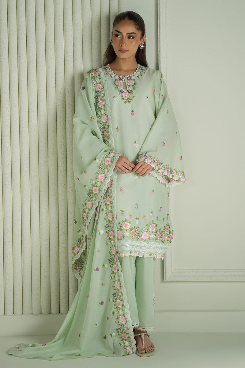Mahnur | Twilight Luxury Lawn 25 | VERDENT BLOOM by Cross Stitch - Designer Dress - Type: Ladies Clothes - Available at Libayah - 100% Original
