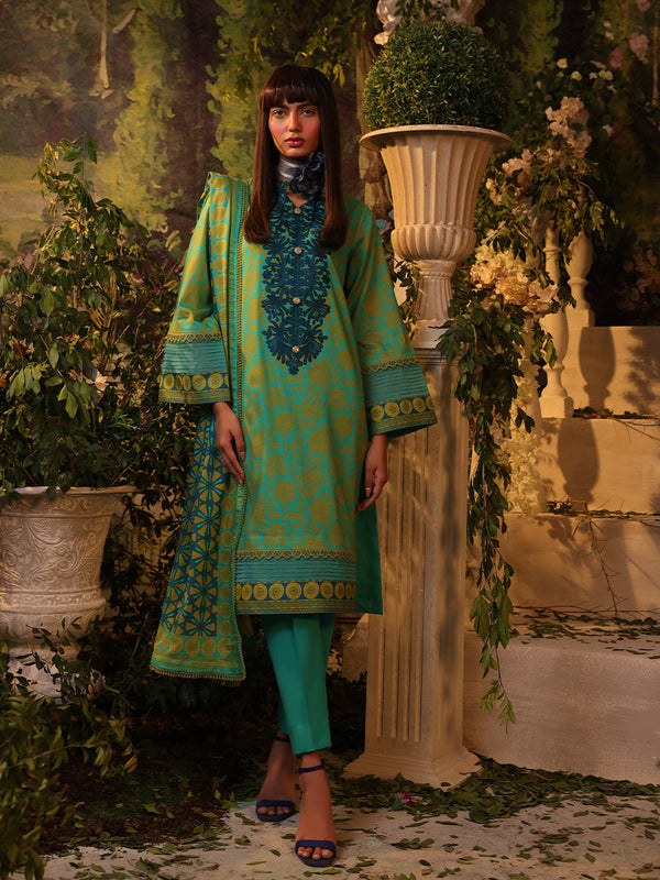 Salitex | Izel Lawn 24 | 3PC UNSTITCHED DIGITAL PRINTED & EMBROIDERED LAWN SUIT by Salitex - Designer Dress - Type: Casuals - Available at Libayah - 100% Original