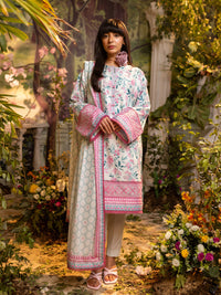 Salitex | Izel Lawn 24 | 3PC UNSTITCHED DIGITAL PRINTED & EMBROIDERED LAWN SUIT by Salitex - Designer Dress - Type: Casuals - Available at Libayah - 100% Original