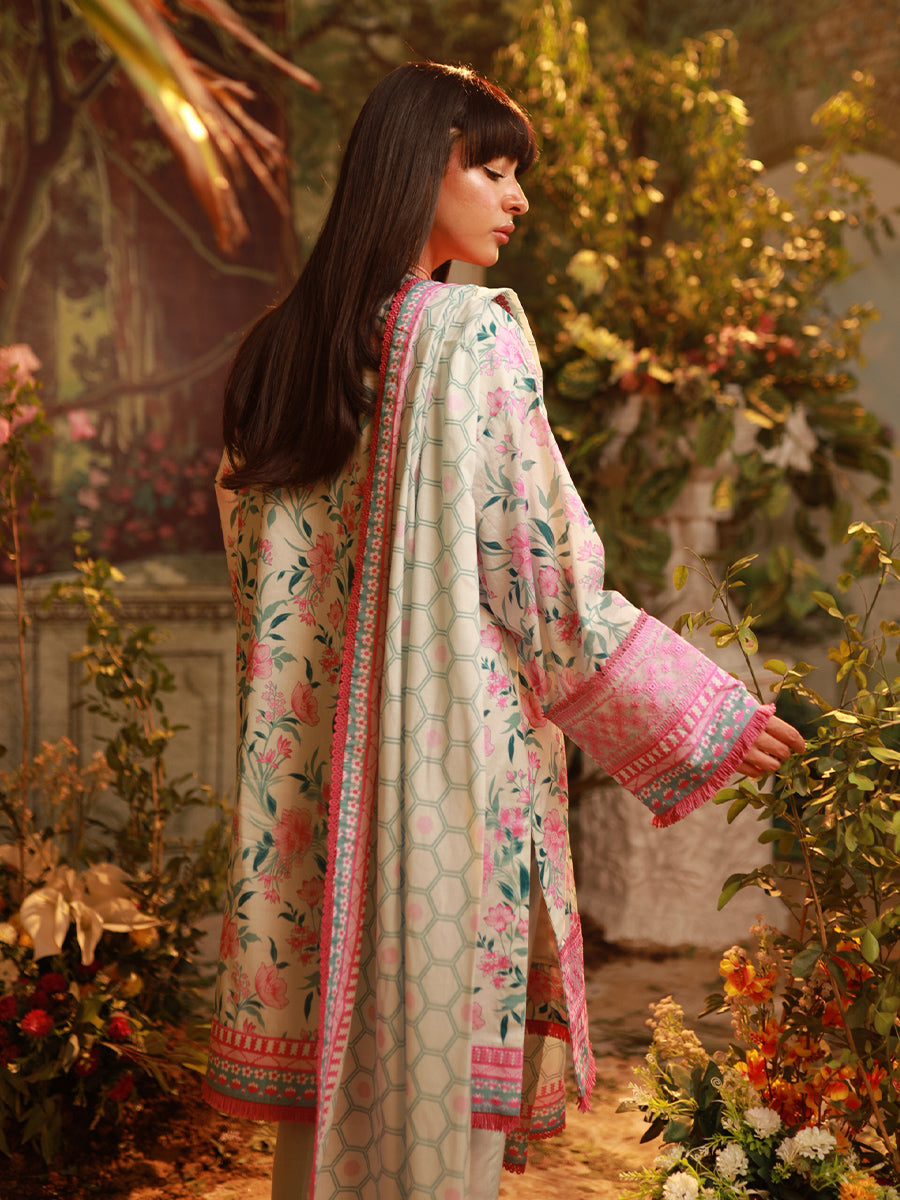 Salitex | Izel Lawn 24 | 3PC UNSTITCHED DIGITAL PRINTED & EMBROIDERED LAWN SUIT by Salitex - Designer Dress - Type: Casuals - Available at Libayah - 100% Original