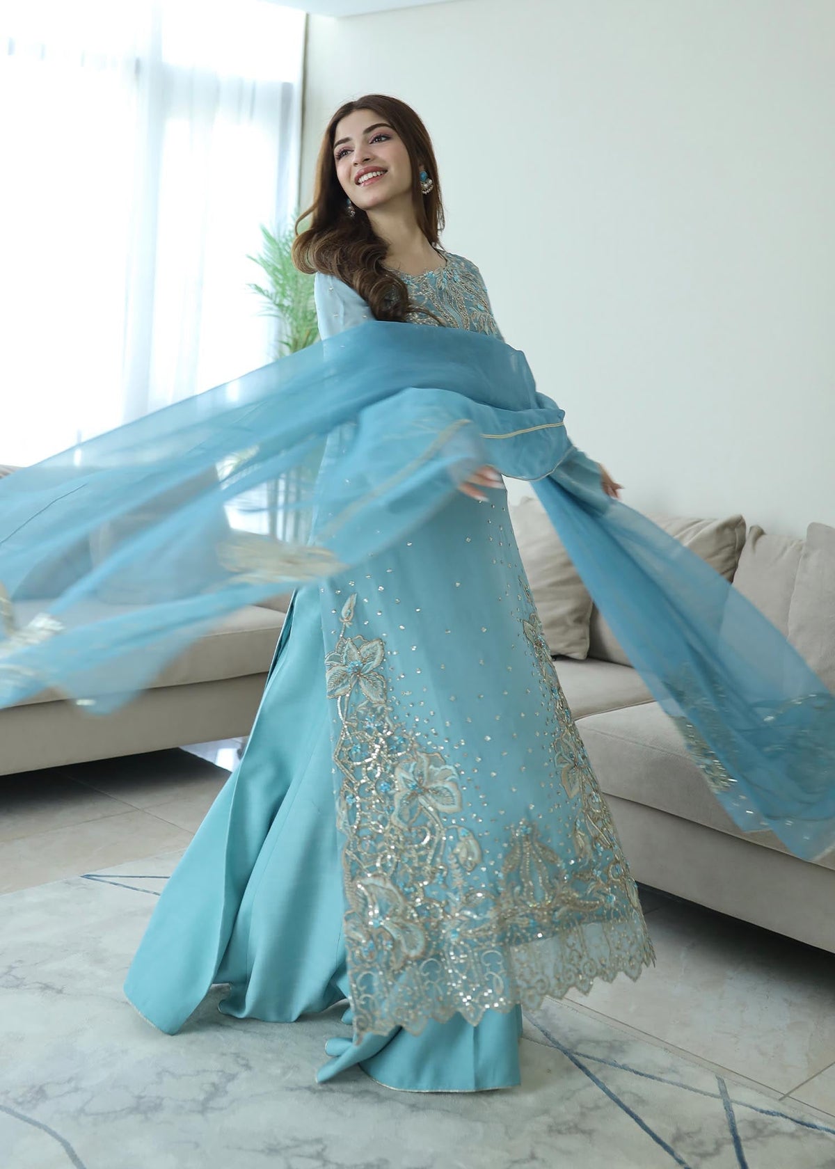 Jamnii | Mystic Garden | Blue Whispers by Jamnii - Designer Dress - Type: Ladies Clothes - Available at Libayah - 100% Original