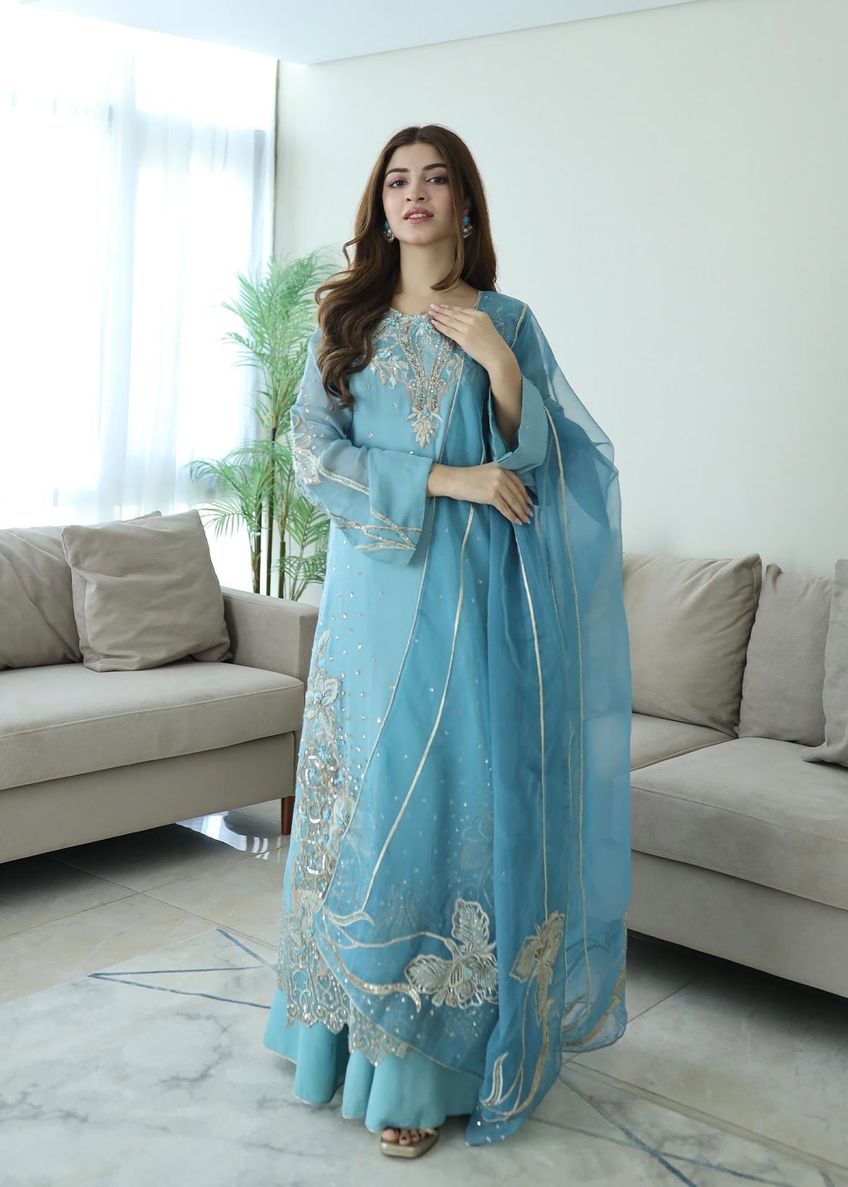 Jamnii | Mystic Garden | Blue Whispers by Jamnii - Designer Dress - Type: Ladies Clothes - Available at Libayah - 100% Original
