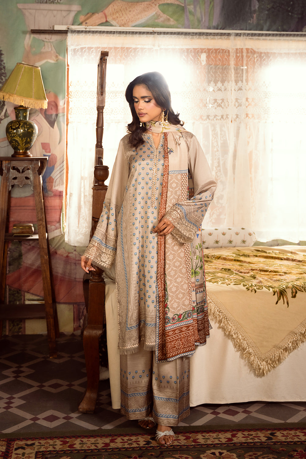 Saira Rizwan | Dahini Silk Pret | MERCINA - SRLP06-25 by Saira Rizwan - Designer Dress - Type: Ladies Clothes - Available at Libayah - 100% Original