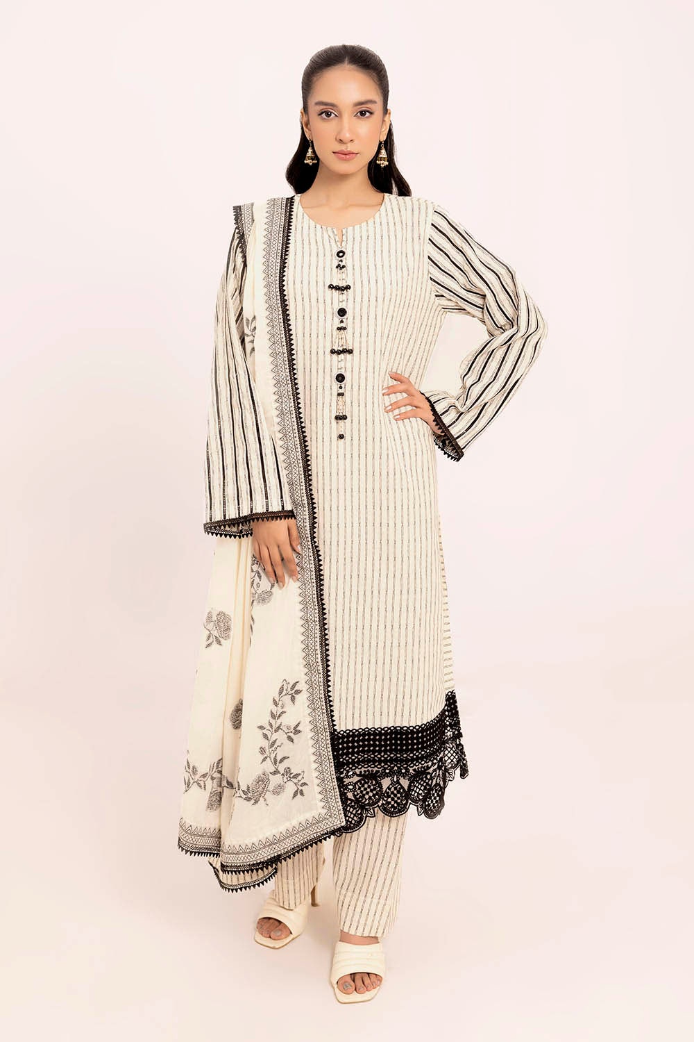 Gul Ahmed | Taara 25 | JD-42008 by Gul Ahmed - Designer Dress - Type: Ladies Clothes - Available at Libayah - 100% Original