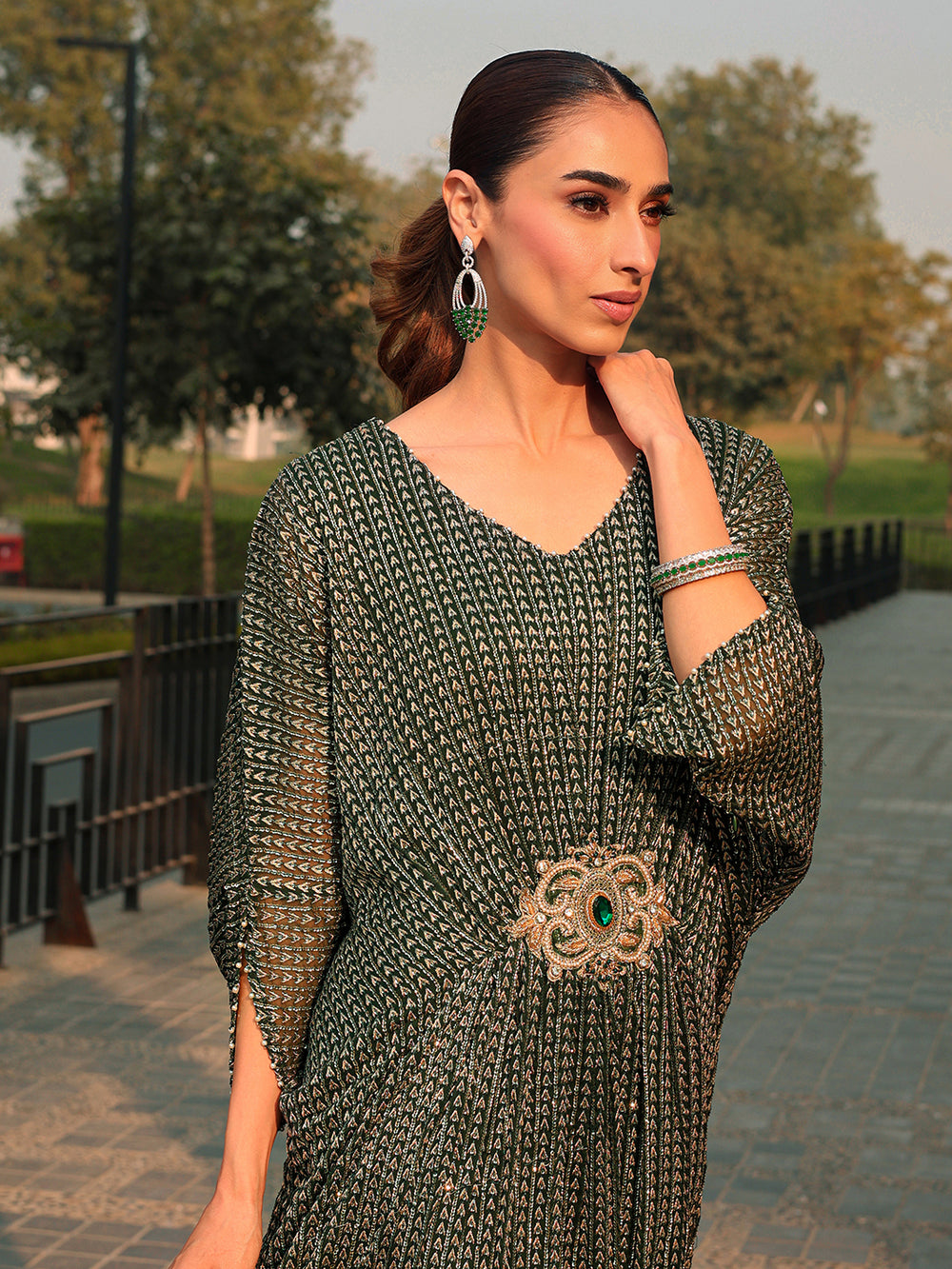 Ain | Raya Luxury Formals |AN-108 JADE by Ain - Designer Dress  - Type : Ladies Clothes - Available at Libayah - 100% Original 