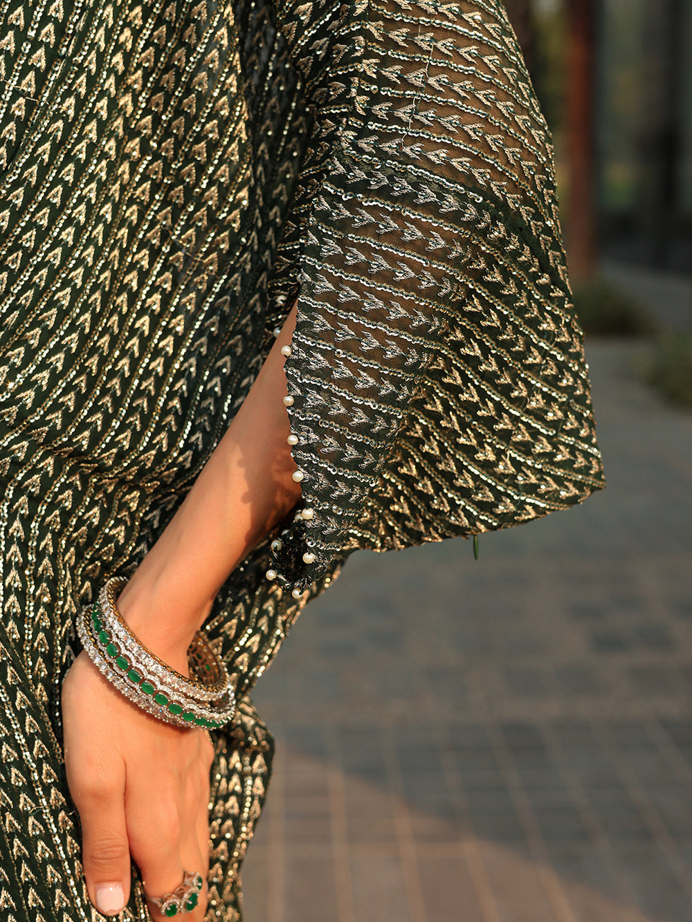 Ain | Raya Luxury Formals |AN-108 JADE by Ain - Designer Dress  - Type : Ladies Clothes - Available at Libayah - 100% Original 