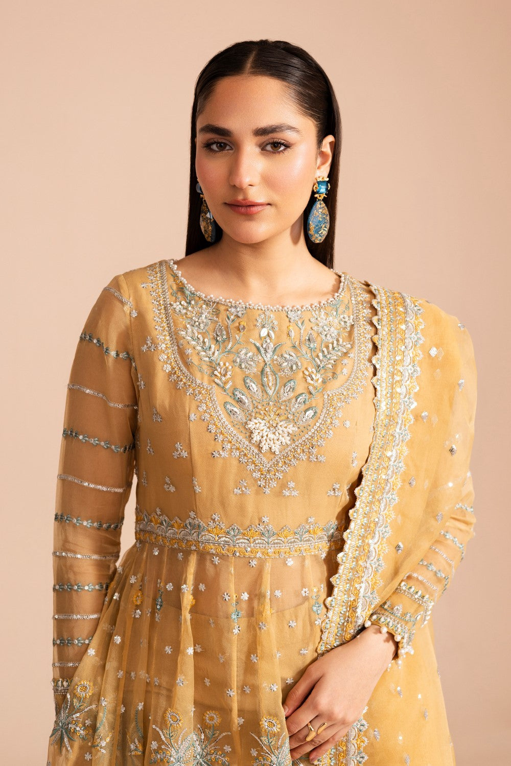 Maryum N Maria | Zircon Formals | JAHANANA - MS40074 by Maryum N Maria - Designer Dress - Type: Ladies Clothes - Available at Libayah - 100% Original