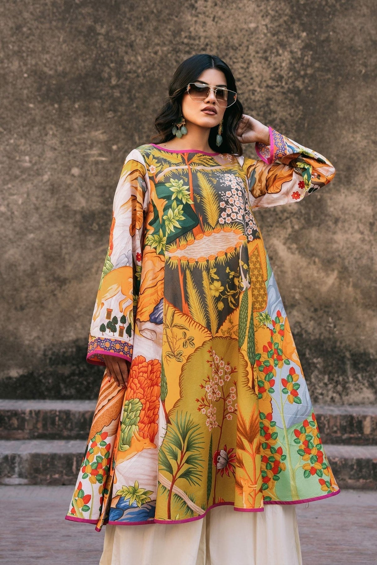 Fahad Hussayn | Lawn Banger | Jaisamand by Fahad Hussayn - Designer Dress - Type: Ladies Clothes - Available at Libayah - 100% Original