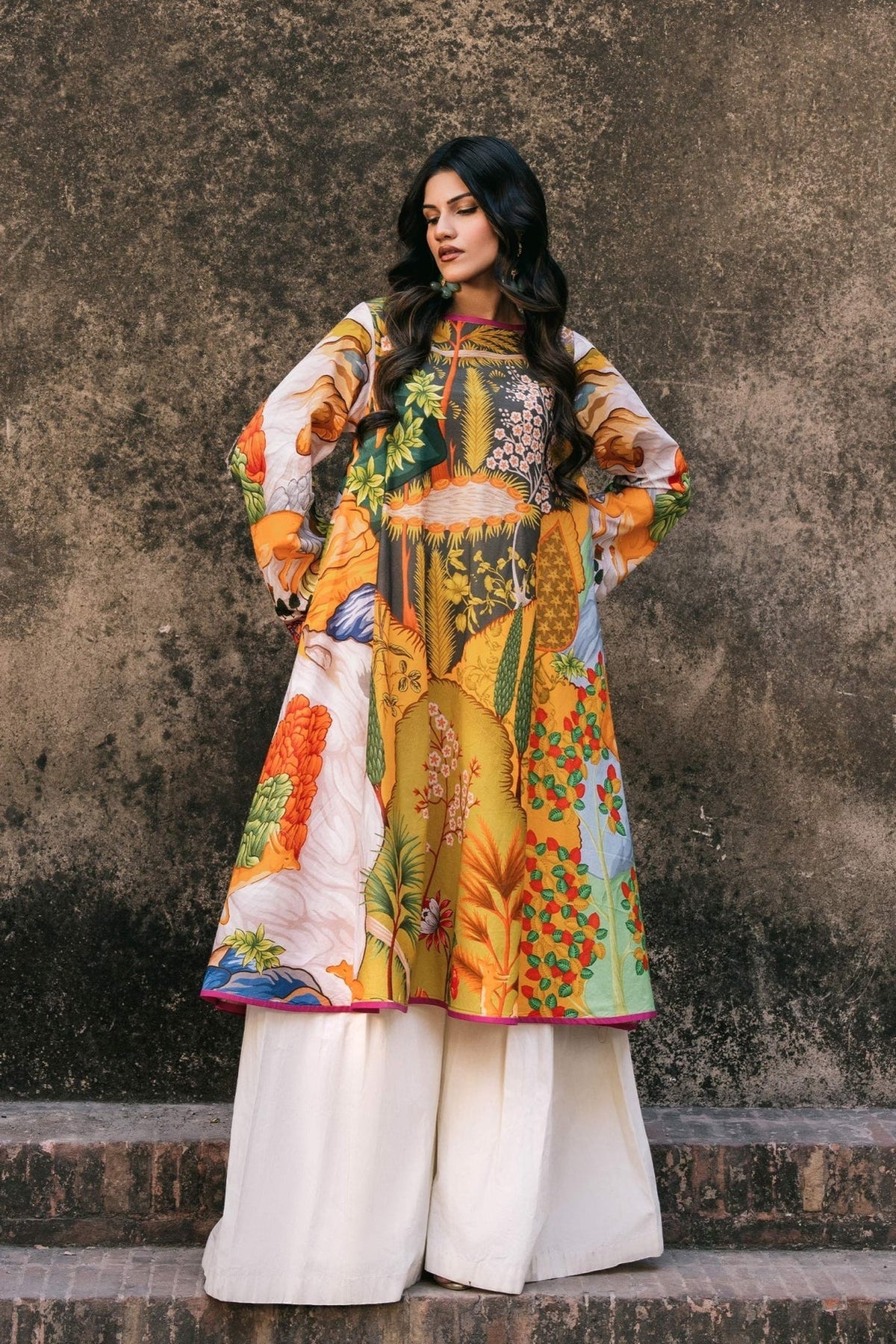 Fahad Hussayn | Lawn Banger | Jaisamand by Fahad Hussayn - Designer Dress - Type: Ladies Clothes - Available at Libayah - 100% Original
