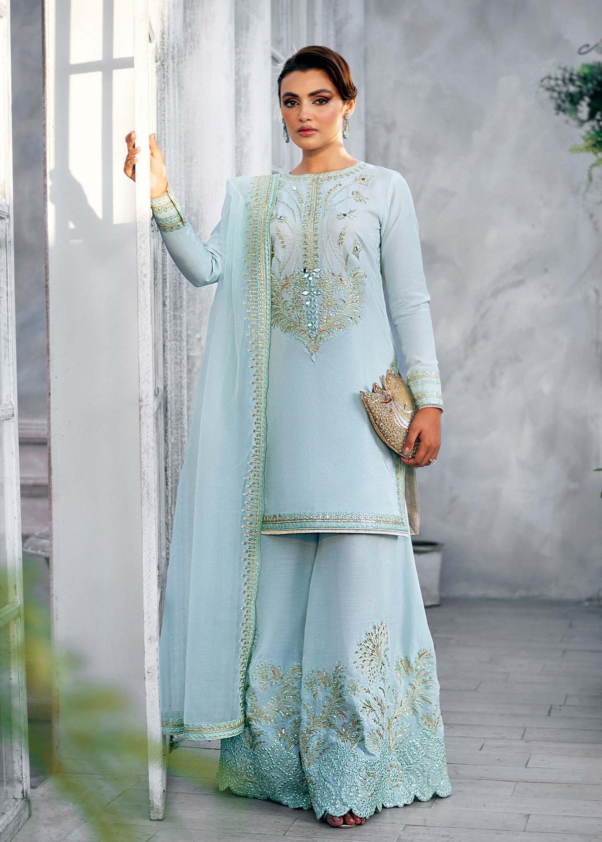 Jamnii | Jasmine Formals | AQUA BLOOM by Jamnii - Designer Dress - Type: Ladies Clothes - Available at Libayah - 100% Original
