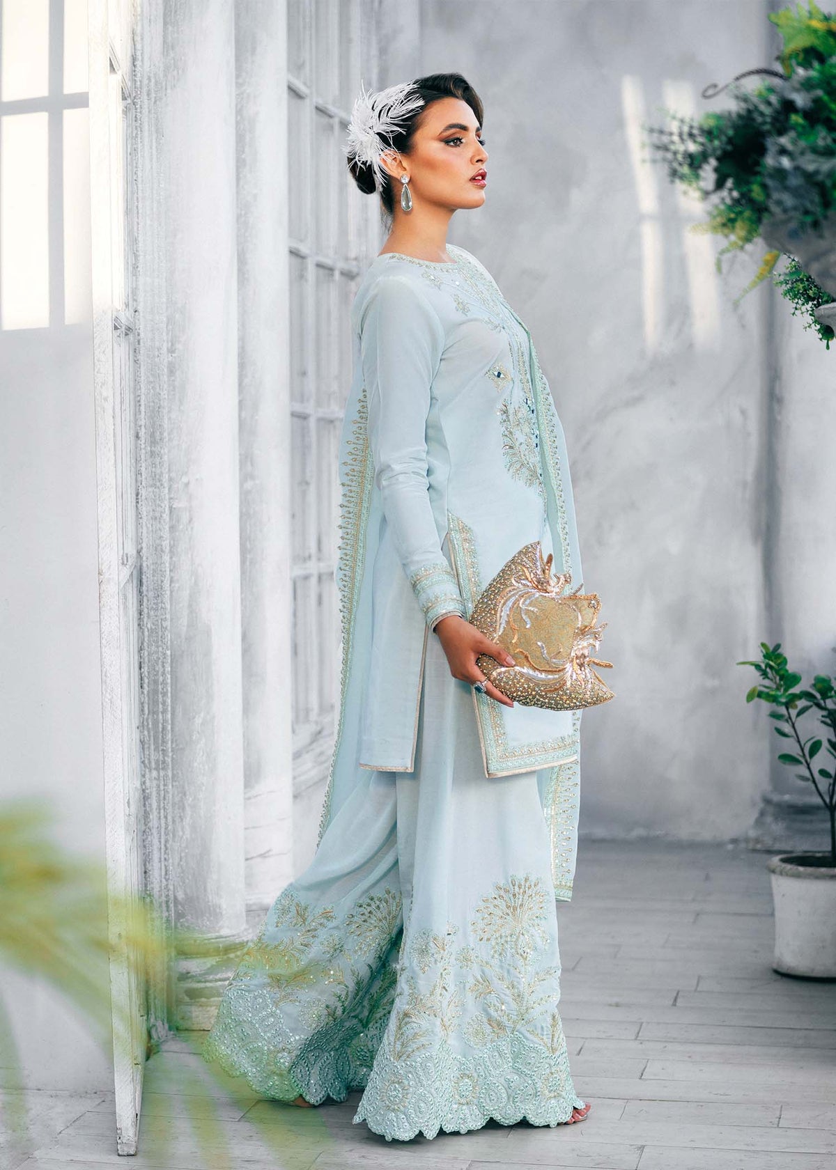 Jamnii | Jasmine Formals | AQUA BLOOM by Jamnii - Designer Dress - Type: Ladies Clothes - Available at Libayah - 100% Original