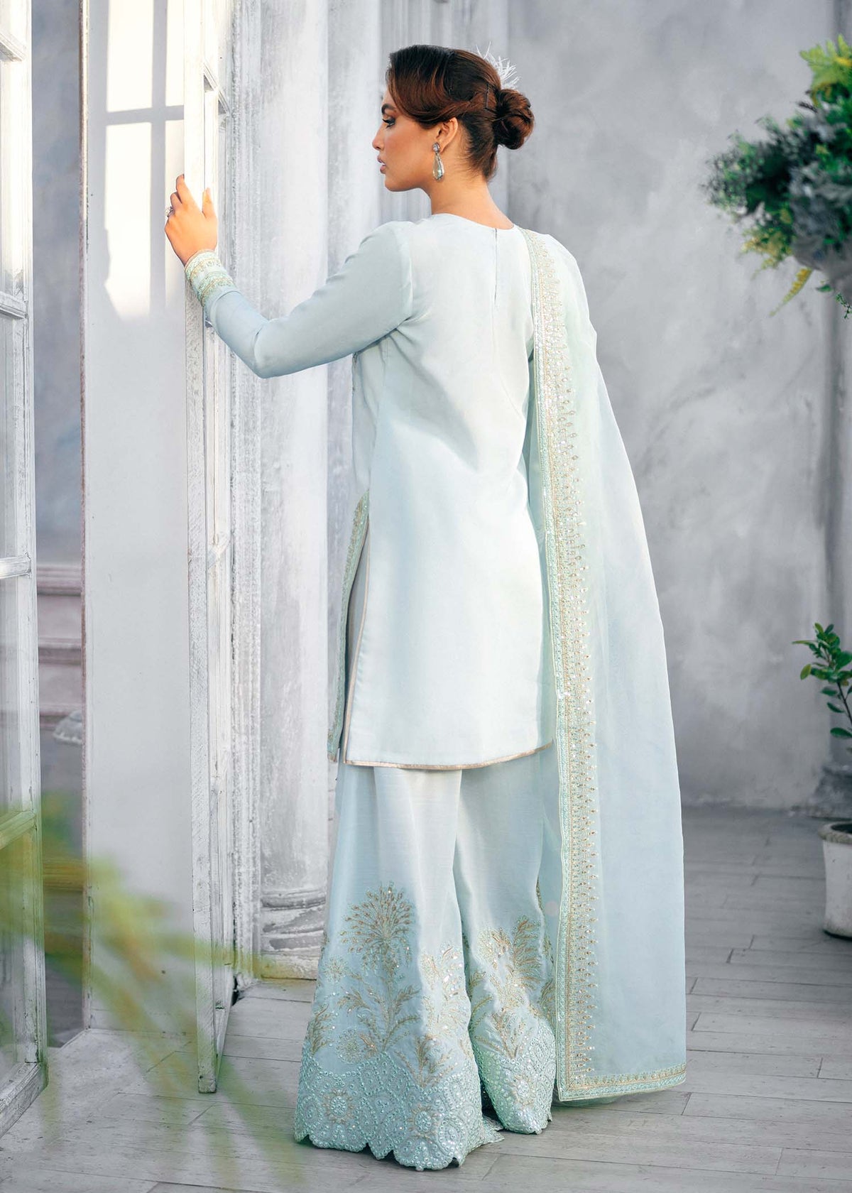 Jamnii | Jasmine Formals | AQUA BLOOM by Jamnii - Designer Dress - Type: Ladies Clothes - Available at Libayah - 100% Original