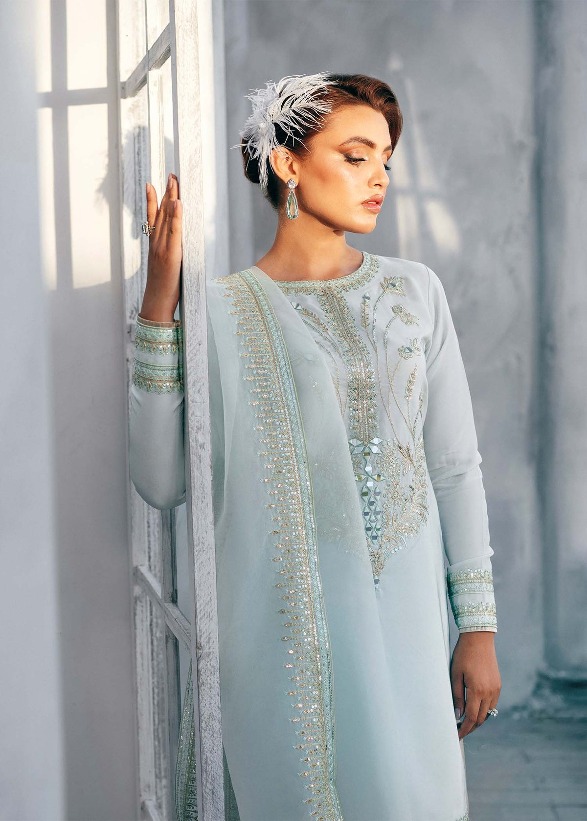 Jamnii | Jasmine Formals | AQUA BLOOM by Jamnii - Designer Dress - Type: Ladies Clothes - Available at Libayah - 100% Original