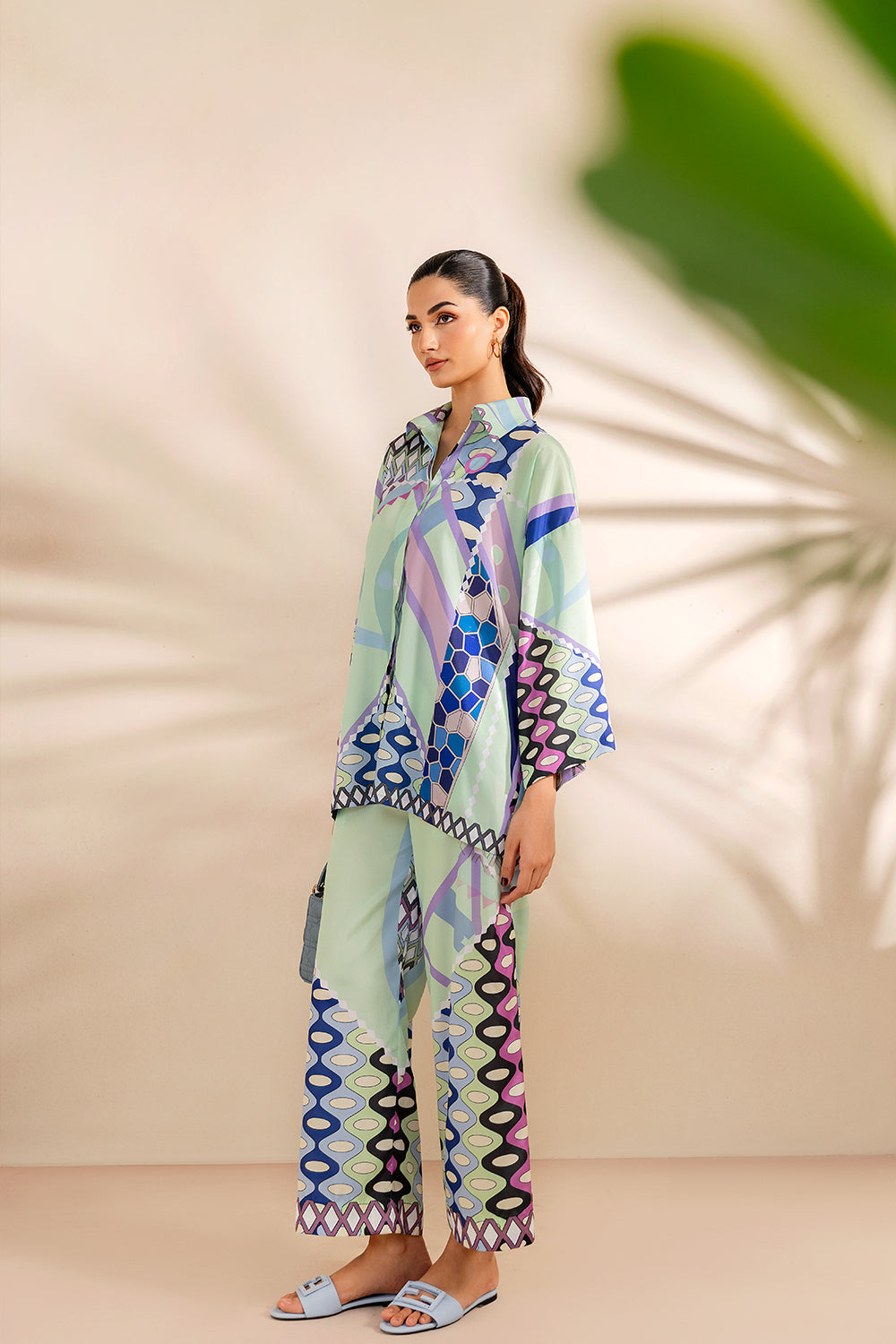 PARADISE PRISM - SRSP-25-05 – authentic Pakistani dress from the Saira Rizwan Silk Coords 25 collection for women in the UK.