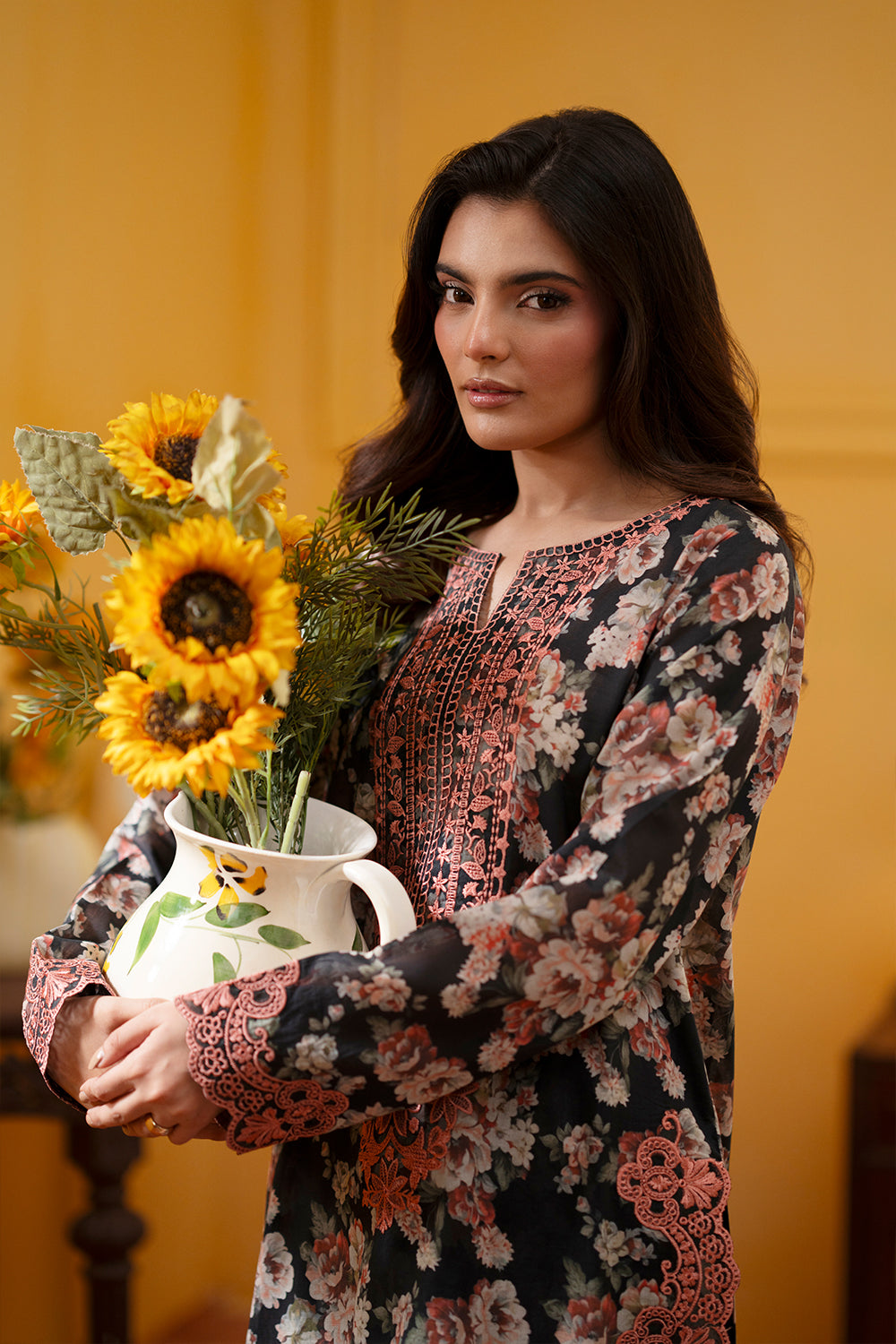 Saira Rizwan | Joolie Co ords | CHARCOAL-JBP25-02 by Saira Rizwan - Designer Dress  - Type : Ladies Clothes - Available at Libayah - 100% Original 