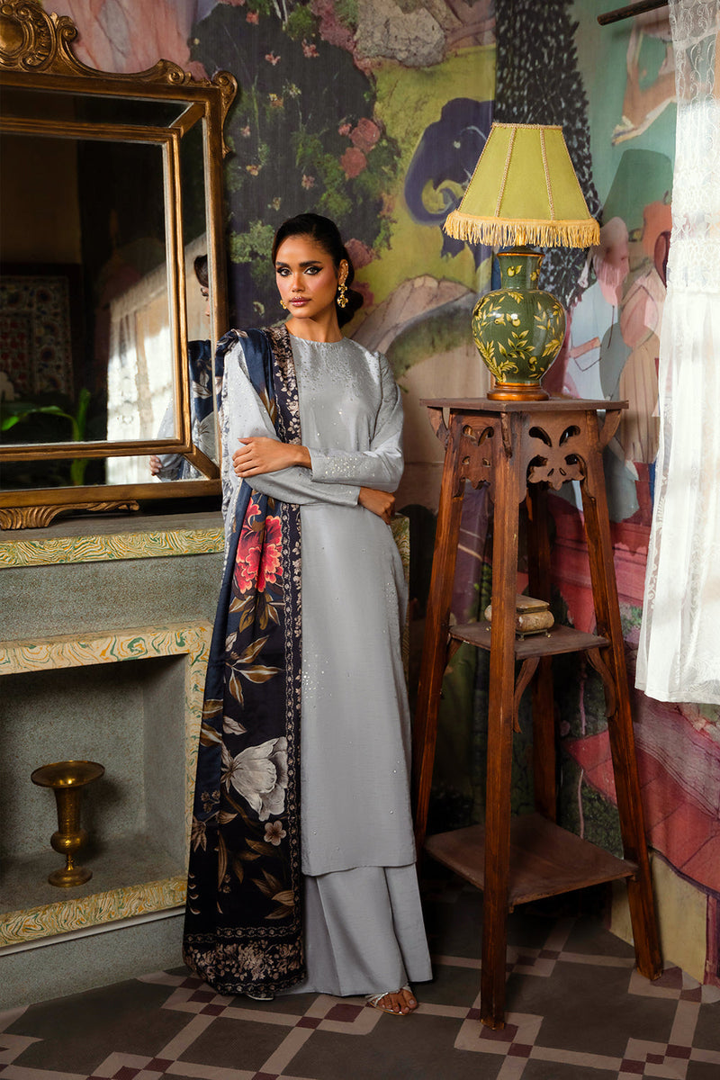 Saira Rizwan | Dahini Silk Pret | SWAN - SRLP04-25 by Saira Rizwan - Designer Dress - Type: Ladies Clothes - Available at Libayah - 100% Original