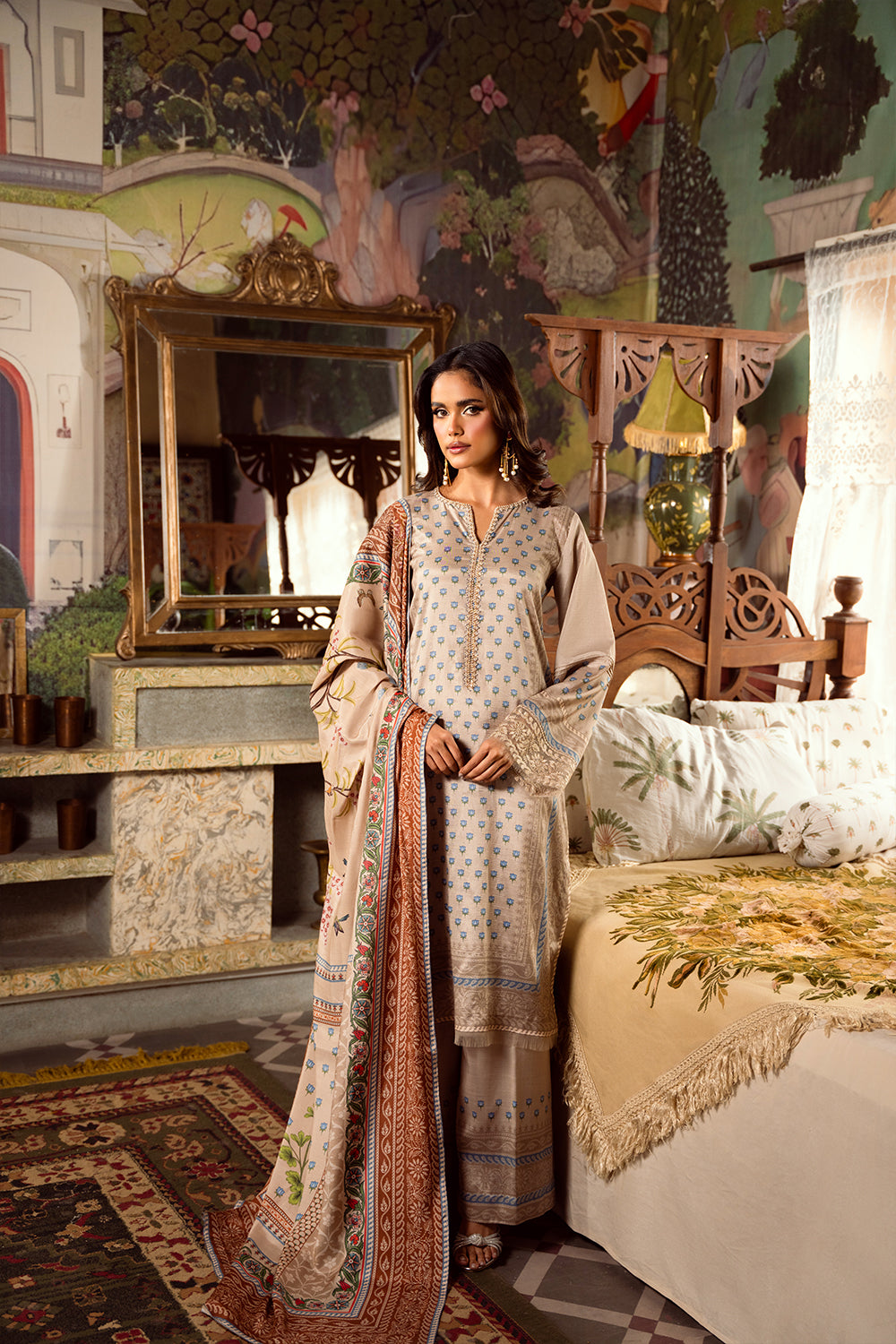 Saira Rizwan | Dahini Silk Pret | MERCINA - SRLP06-25 by Saira Rizwan - Designer Dress - Type: Ladies Clothes - Available at Libayah - 100% Original