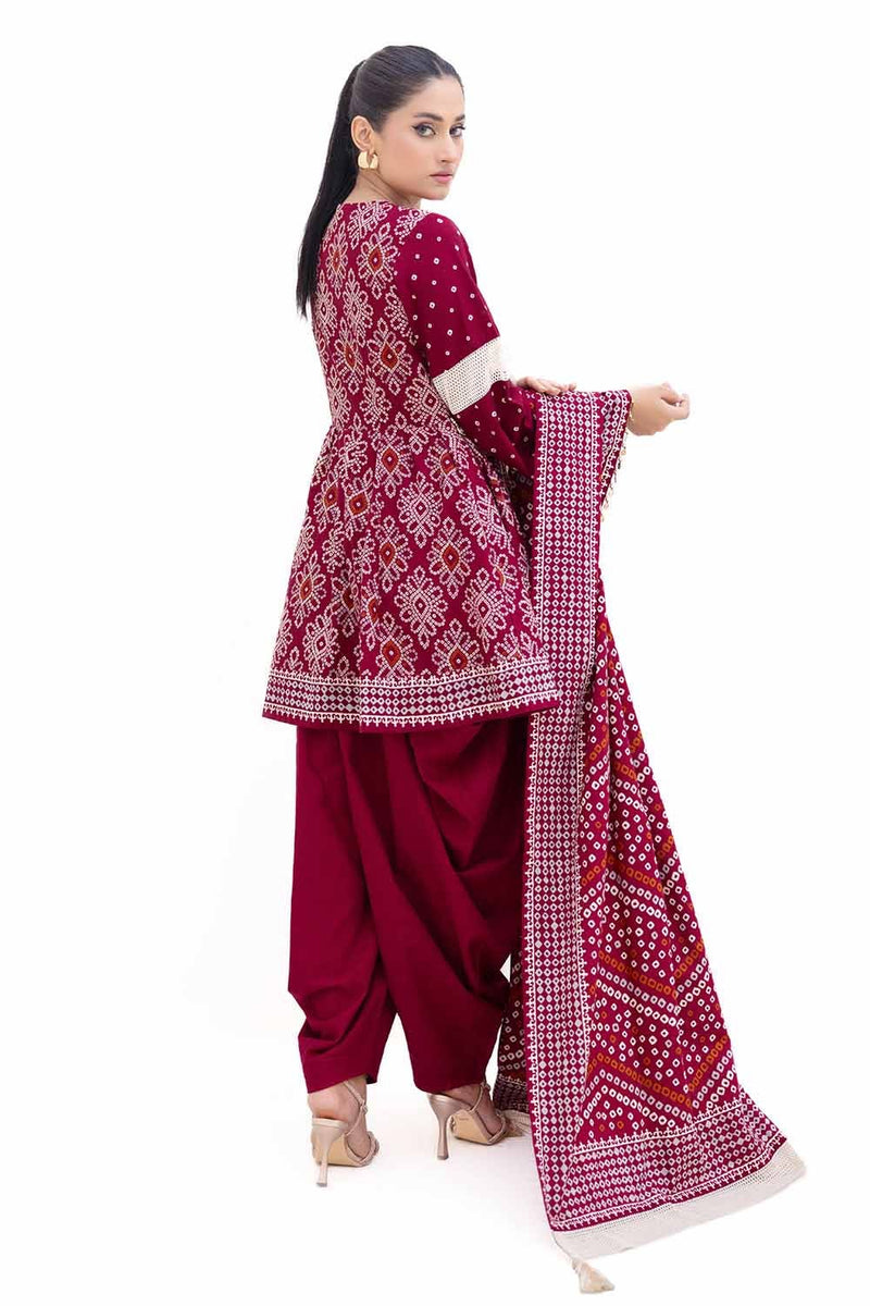 Gul Ahmed | Winter Collection 24 | Thick Khaddar Suit K-42002 T by Gul Ahmed - Designer Dress - Type: Ladies Clothes - Available at Libayah - 100% Original