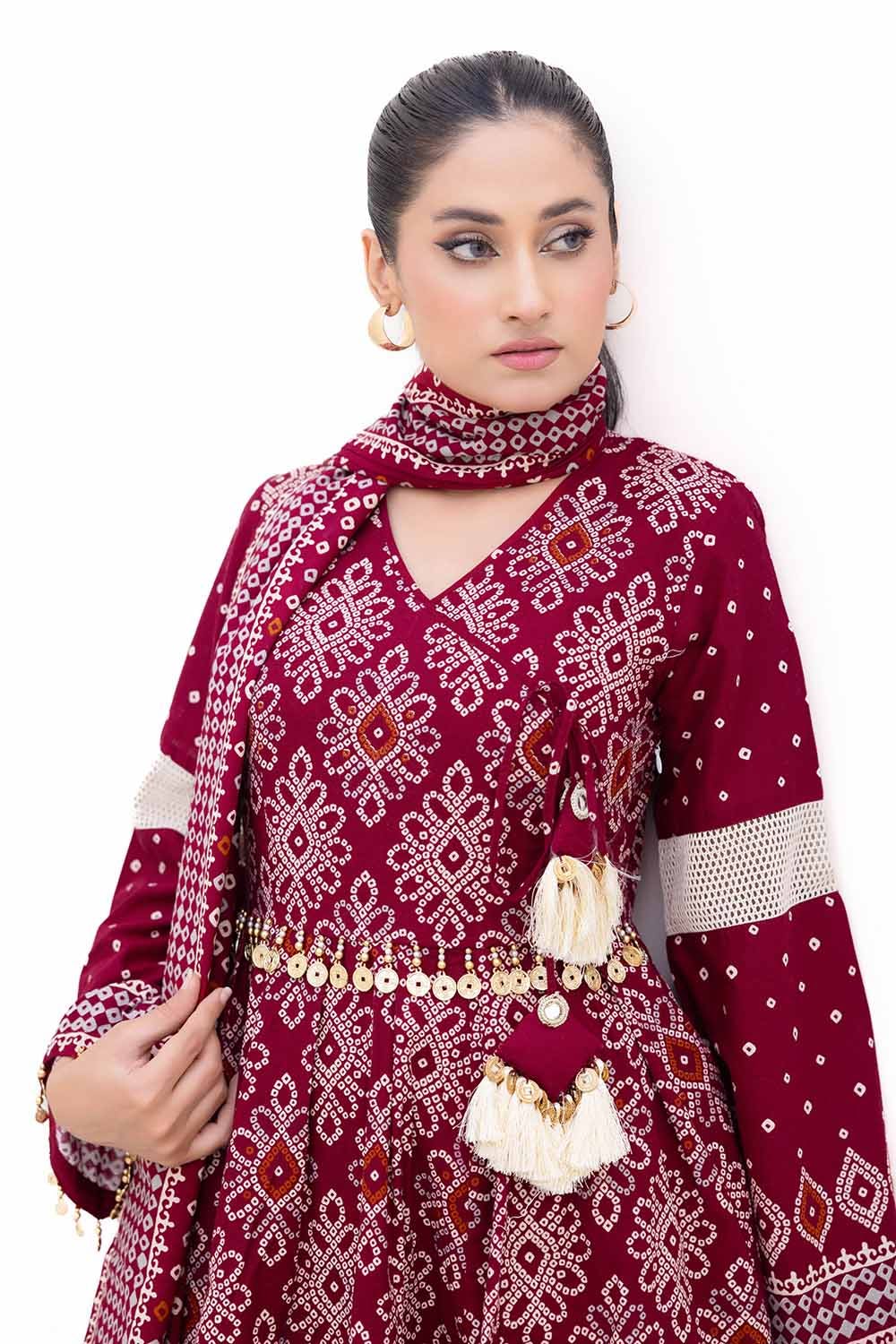 Gul Ahmed | Winter Collection 24 | Thick Khaddar Suit K-42002 T by Gul Ahmed - Designer Dress - Type: Ladies Clothes - Available at Libayah - 100% Original