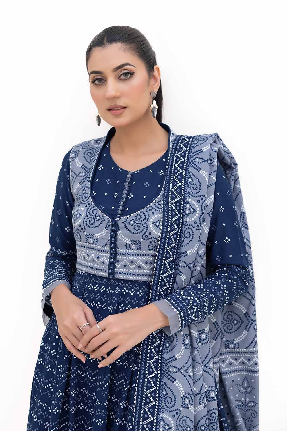 Gul Ahmed | Winter Collection 24 | Thick Khaddar Suit K-42005 T by Gul Ahmed - Designer Dress - Type: Ladies Clothes - Available at Libayah - 100% Original