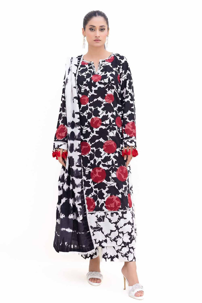 Gul Ahmed | Winter Collection 24 | Khaddar Dupatta K-42019 T by Gul Ahmed - Designer Dress - Type: Ladies Clothes - Available at Libayah - 100% Original
