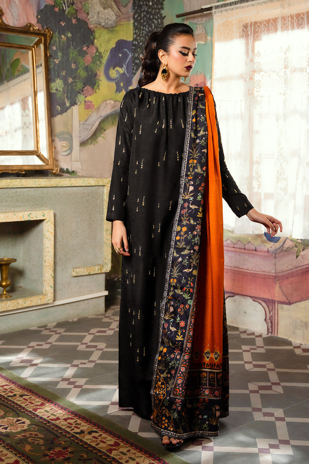 Saira Rizwan | Dahini Silk Pret | ESMA - SRLP02-25 by Saira Rizwan - Designer Dress - Type: Ladies Clothes - Available at Libayah - 100% Original