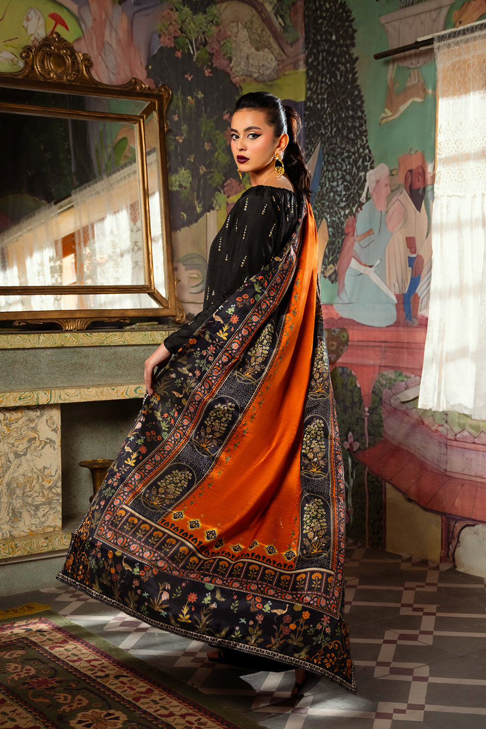 Saira Rizwan | Dahini Silk Pret | ESMA - SRLP02-25 by Saira Rizwan - Designer Dress - Type: Ladies Clothes - Available at Libayah - 100% Original