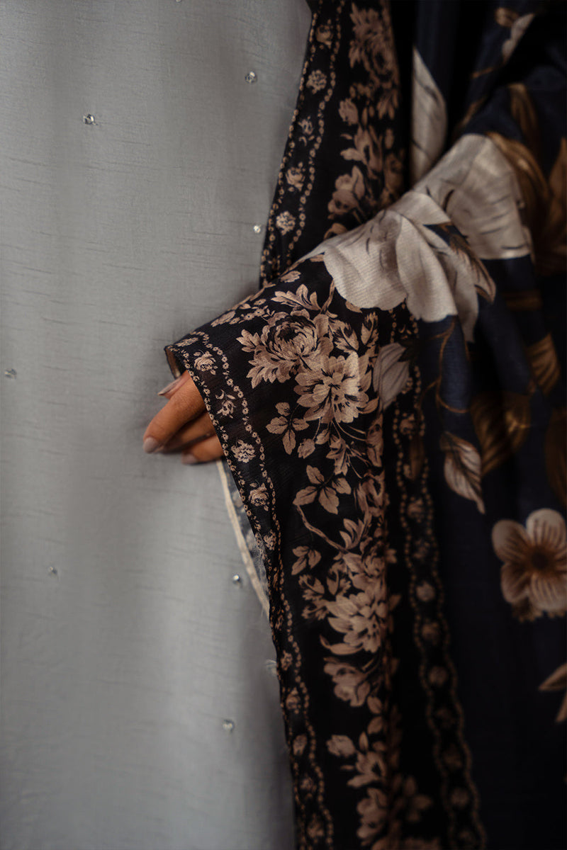 Saira Rizwan | Dahini Silk Pret | SWAN - SRLP04-25 by Saira Rizwan - Designer Dress - Type: Ladies Clothes - Available at Libayah - 100% Original