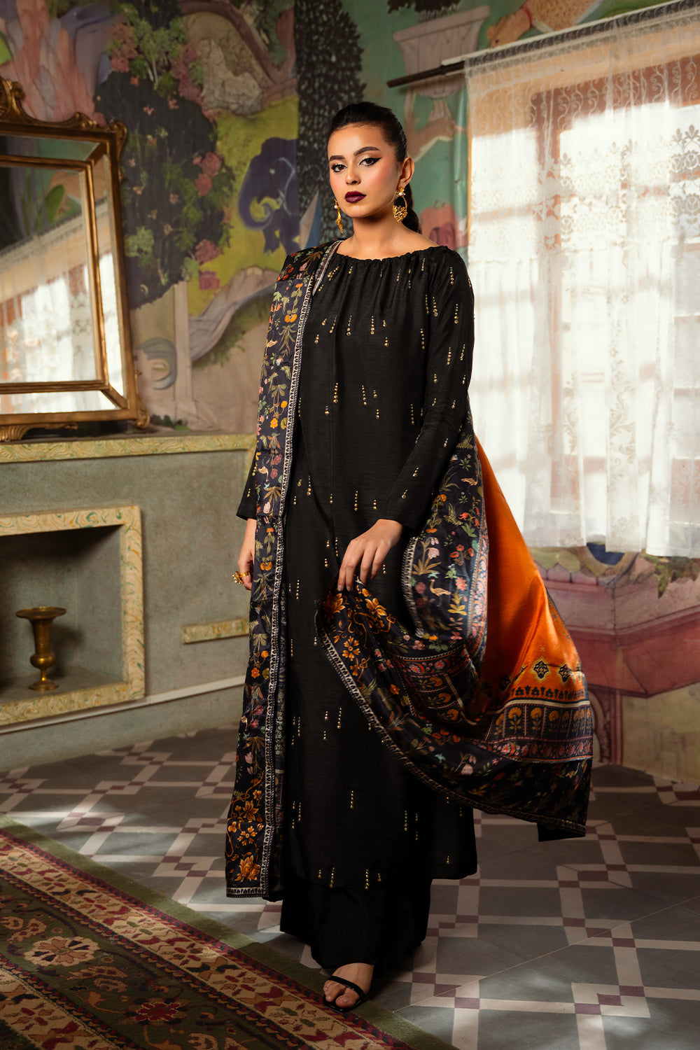 Saira Rizwan | Dahini Silk Pret | ESMA - SRLP02-25 by Saira Rizwan - Designer Dress - Type: Ladies Clothes - Available at Libayah - 100% Original