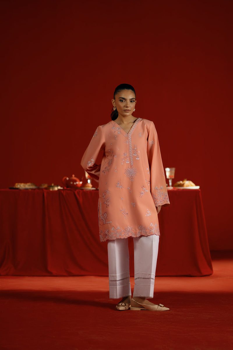 Saira Rizwan | Joolie Co ords | JOOLIE PEACH - JBP25-05 by Saira Rizwan - Designer Dress  - Type : Ladies Clothes - Available at Libayah - 100% Original 