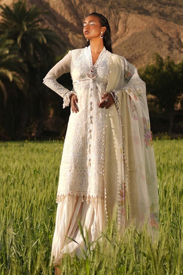 Sana Safinaz | Luxury Lawn Collection | 005A by Sana Safinaz - Designer Dress - Type: Ladies Clothes - Available at Libayah - 100% Original