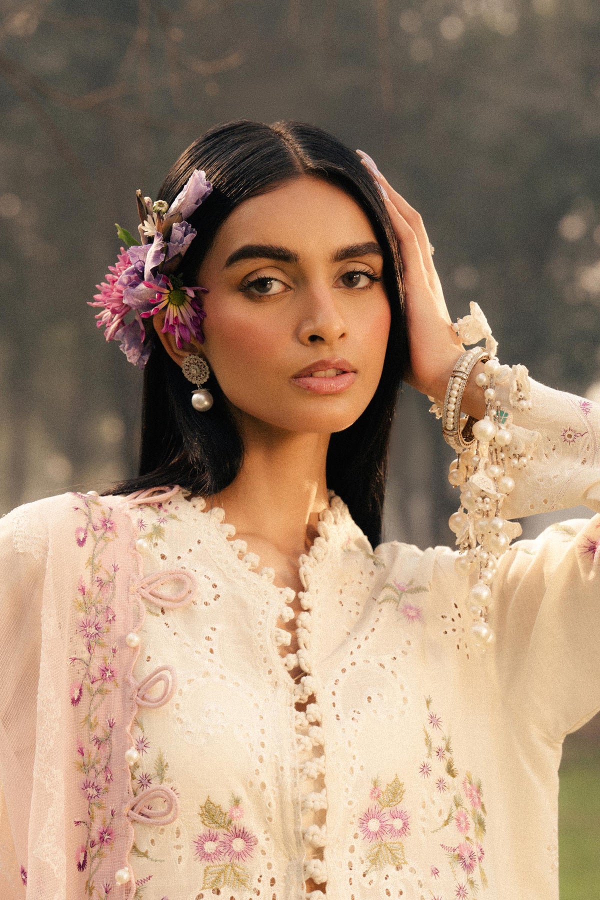Sana Safinaz | Luxury Lawn 25 | L251-001A-3CT by Sana Safinaz - Designer Dress - Type: Ladies Clothes - Available at Libayah - 100% Original