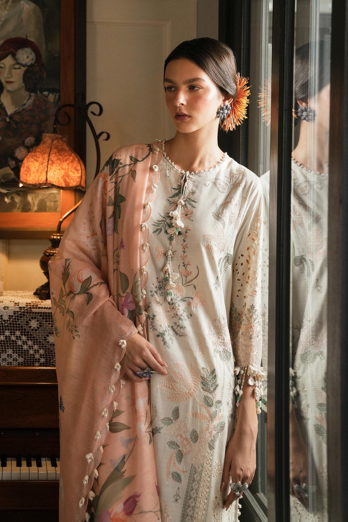Sana Safinaz | Luxury Lawn 25 | L251-003A-3DI by Sana Safinaz - Designer Dress - Type: Ladies Clothes - Available at Libayah - 100% Original