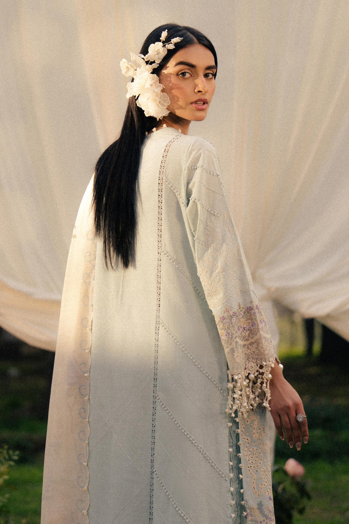Sana Safinaz | Luxury Lawn 25 | L251-003B-3DI by Sana Safinaz - Designer Dress - Type: Ladies Clothes - Available at Libayah - 100% Original