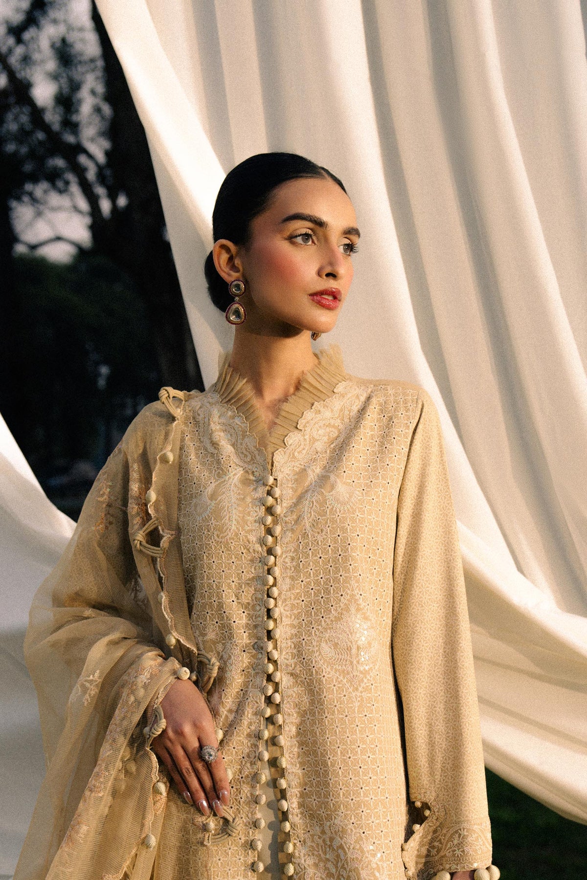 Sana Safinaz | Luxury Lawn 25 | L251-004A-3CT by Sana Safinaz - Designer Dress - Type: Ladies Clothes - Available at Libayah - 100% Original