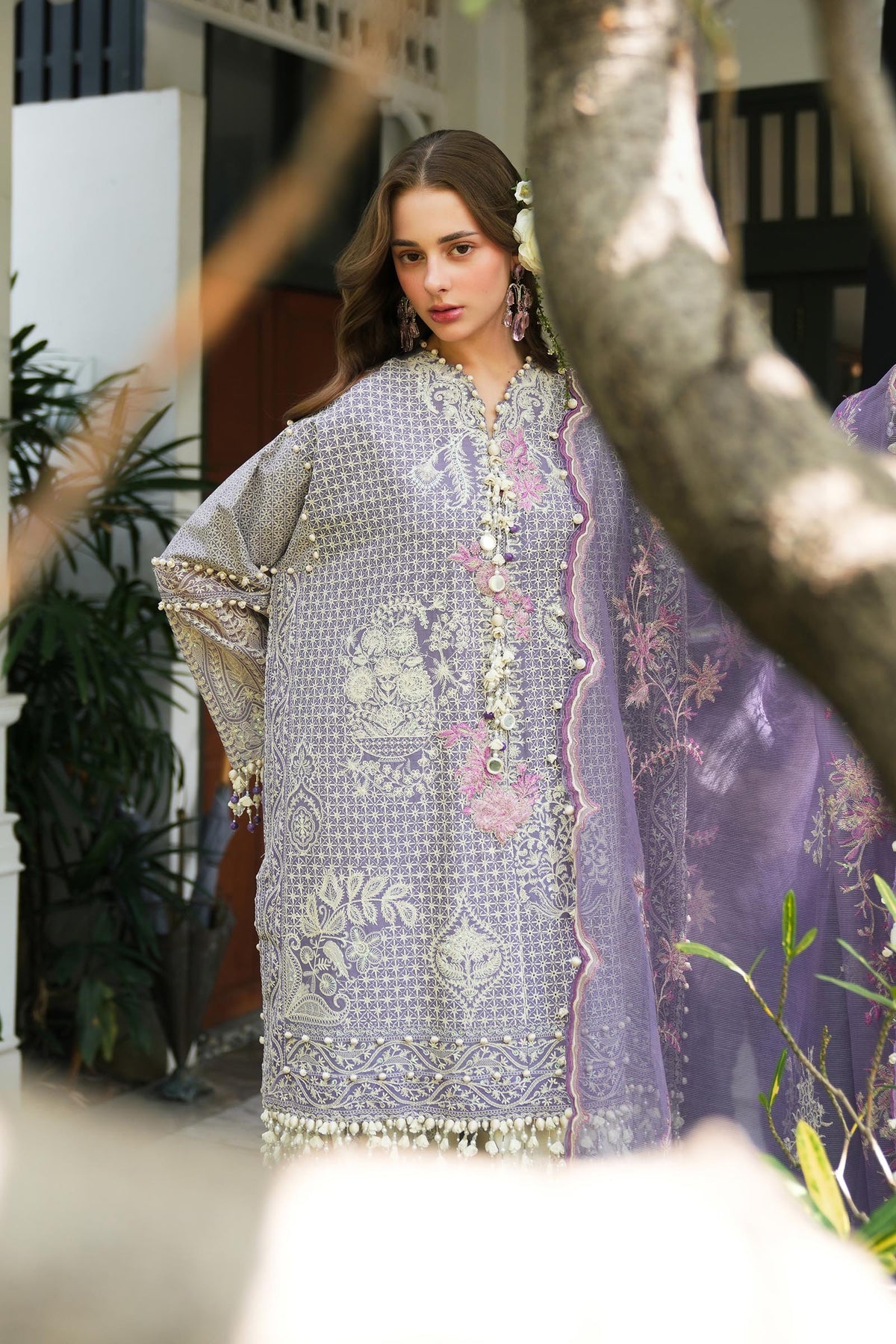 Sana Safinaz | Luxury Lawn 25 | L251-004B-3CT by Sana Safinaz - Designer Dress - Type: Ladies Clothes - Available at Libayah - 100% Original