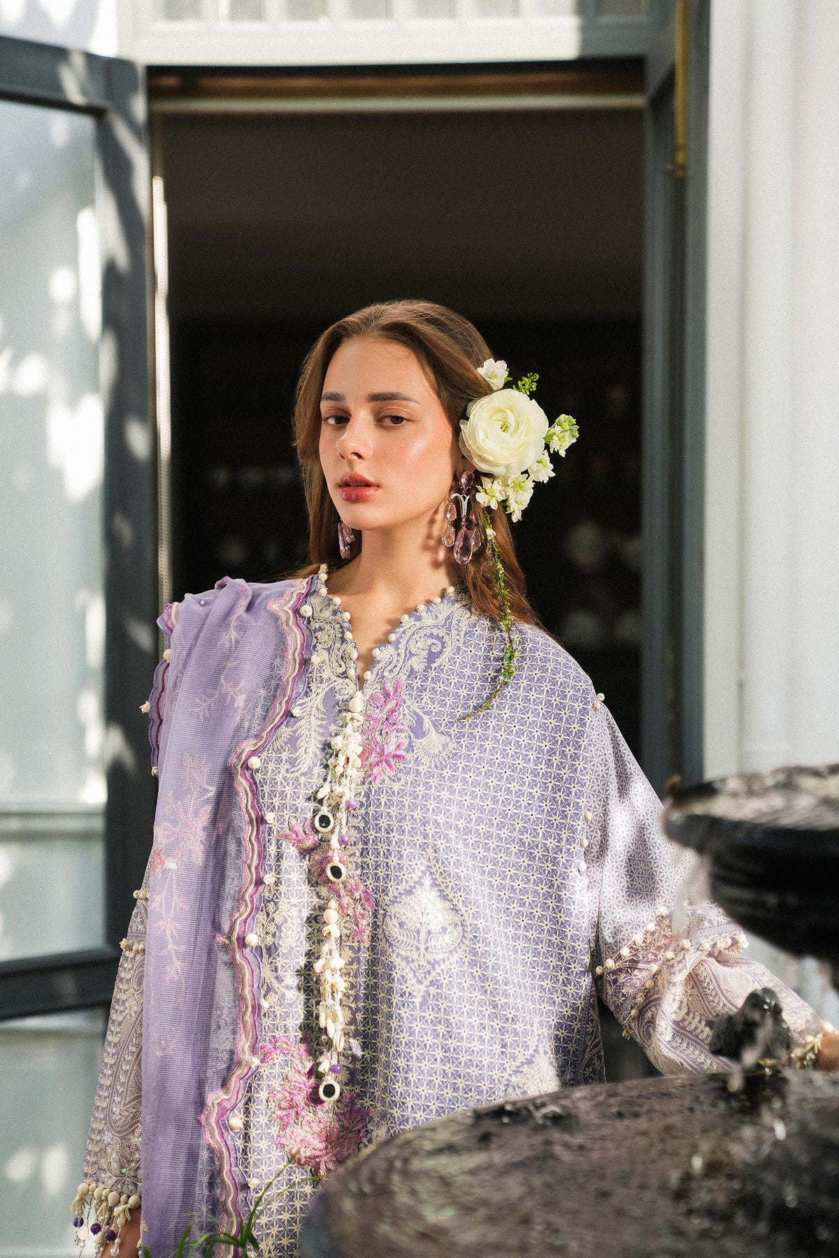 Sana Safinaz | Luxury Lawn 25 | L251-004B-3CT by Sana Safinaz - Designer Dress - Type: Ladies Clothes - Available at Libayah - 100% Original