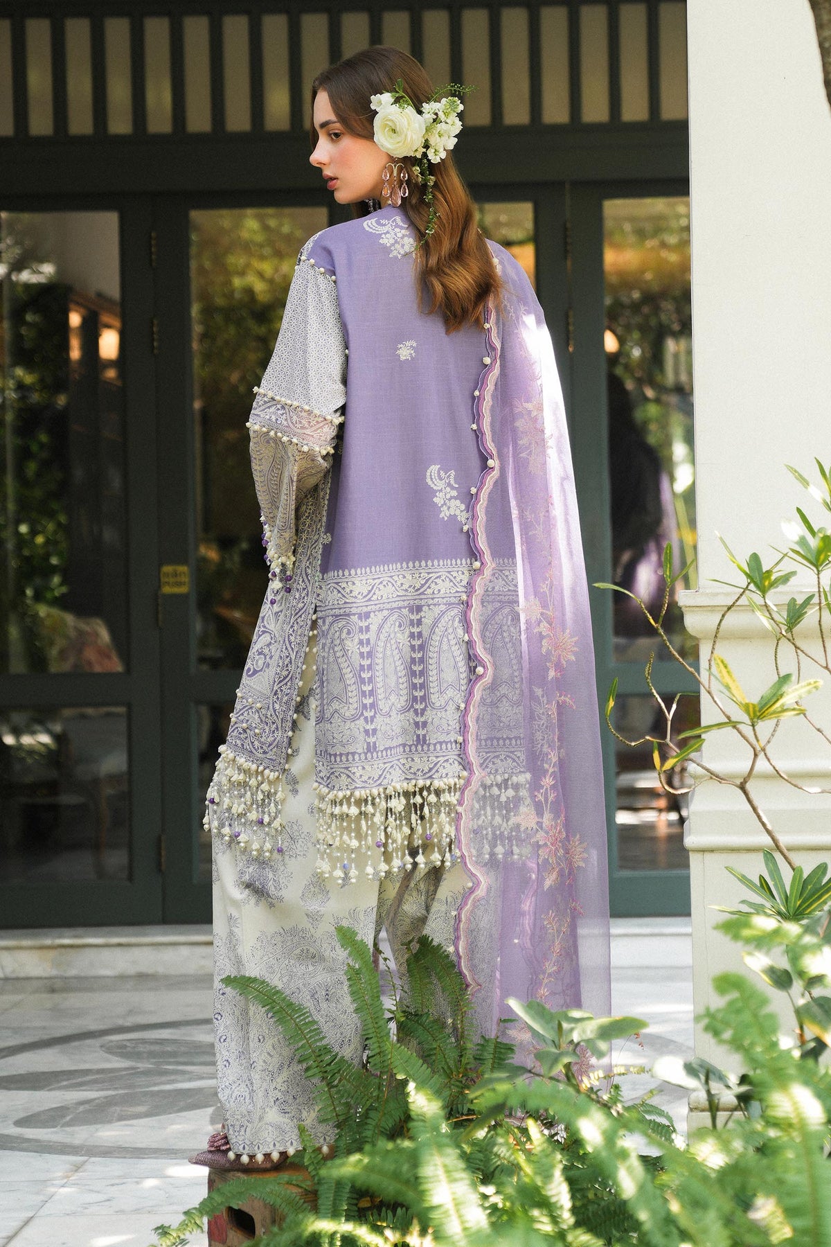 Sana Safinaz | Luxury Lawn 25 | L251-004B-3CT by Sana Safinaz - Designer Dress - Type: Ladies Clothes - Available at Libayah - 100% Original