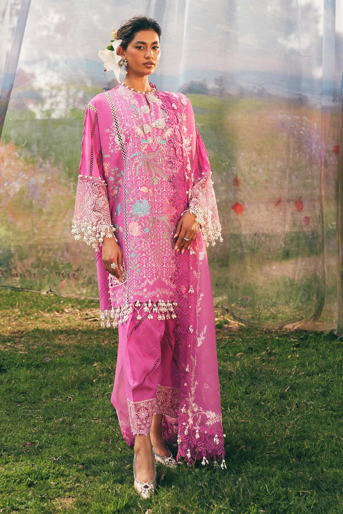 Sana Safinaz | Luxury Lawn 25 | L251-005A-3CT by Sana Safinaz - Designer Dress - Type: Ladies Clothes - Available at Libayah - 100% Original