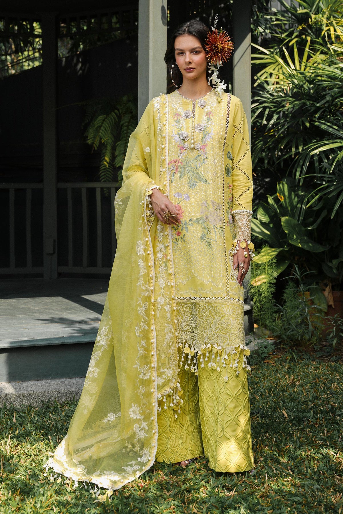Sana Safinaz | Luxury Lawn 25 | L251-005B-3CT by Sana Safinaz - Designer Dress - Type: Ladies Clothes - Available at Libayah - 100% Original