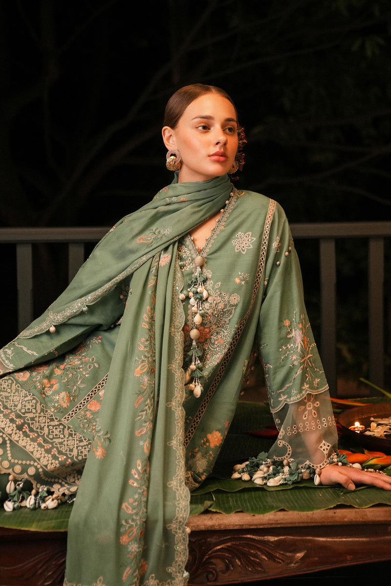 Sana Safinaz | Luxury Lawn 25 | L251-006B-3CH by Sana Safinaz - Designer Dress - Type: Ladies Clothes - Available at Libayah - 100% Original